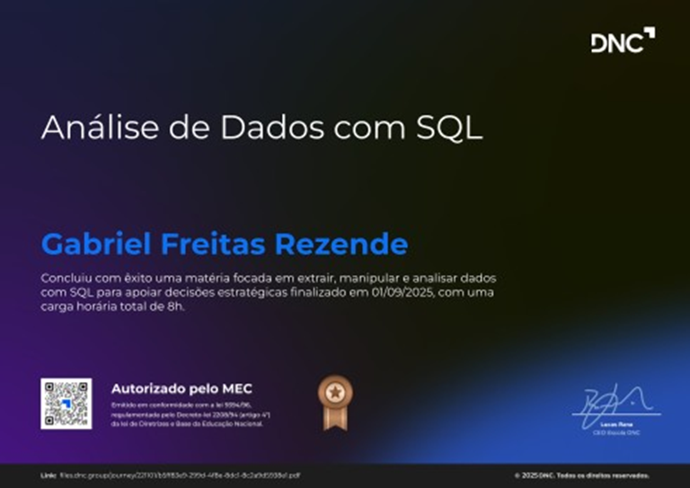 Análise de Dados com SQL